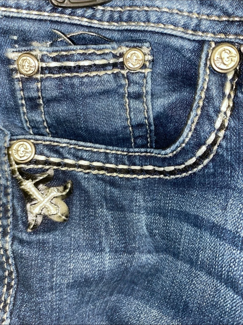 Grace in LA • Women's • Medium-Dark Blue • Bootcut • Stretch Jeans • Sz 30